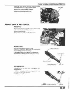 2007-2009 Honda TRX300EX TRX300X service manual, Page 239