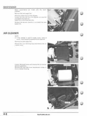 2007-2010 Honda FourTrax Rancher 420 TRX420 TRX Service Manual, Page 102