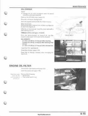 2007-2010 Honda FourTrax Rancher 420 TRX420 TRX Service Manual, Page 109