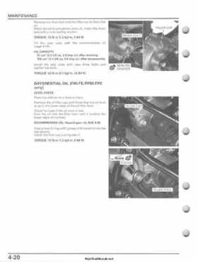 2007-2010 Honda FourTrax Rancher 420 TRX420 TRX Service Manual, Page 114