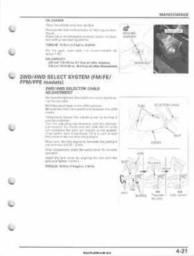 2007-2010 Honda FourTrax Rancher 420 TRX420 TRX Service Manual, Page 115