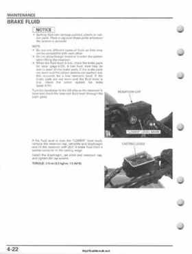 2007-2010 Honda FourTrax Rancher 420 TRX420 TRX Service Manual, Page 116