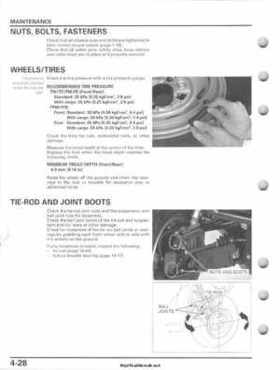 2007-2010 Honda FourTrax Rancher 420 TRX420 TRX Service Manual, Page 122