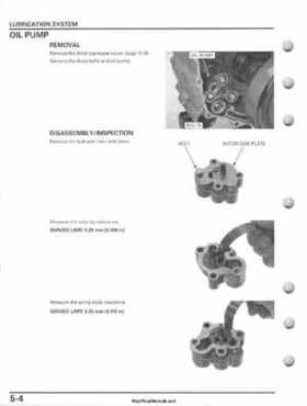 2007-2010 Honda FourTrax Rancher 420 TRX420 TRX Service Manual, Page 128