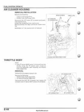 2007-2010 Honda FourTrax Rancher 420 TRX420 TRX Service Manual, Page 174