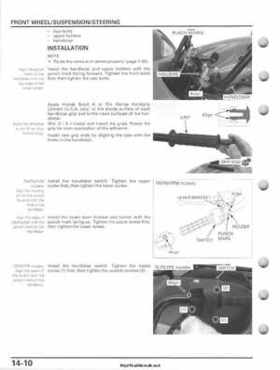 2007-2010 Honda FourTrax Rancher 420 TRX420 TRX Service Manual, Page 320