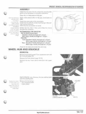 2007-2010 Honda FourTrax Rancher 420 TRX420 TRX Service Manual, Page 327