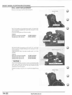 2007-2010 Honda FourTrax Rancher 420 TRX420 TRX Service Manual, Page 332