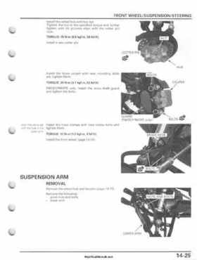 2007-2010 Honda FourTrax Rancher 420 TRX420 TRX Service Manual, Page 335
