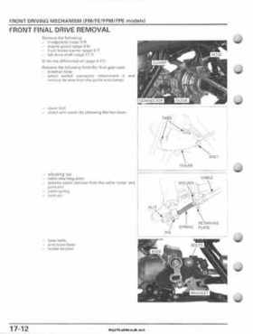 2007-2010 Honda FourTrax Rancher 420 TRX420 TRX Service Manual, Page 404