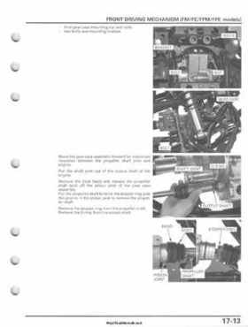2007-2010 Honda FourTrax Rancher 420 TRX420 TRX Service Manual, Page 405