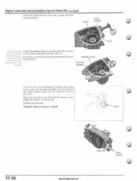 2007-2010 Honda FourTrax Rancher 420 TRX420 TRX Service Manual, Page 412