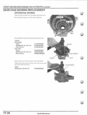 2007-2010 Honda FourTrax Rancher 420 TRX420 TRX Service Manual, Page 422