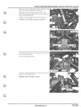2007-2010 Honda FourTrax Rancher 420 TRX420 TRX Service Manual, Page 429