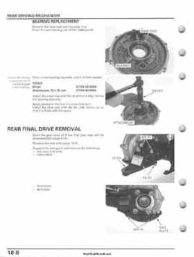 2007-2010 Honda FourTrax Rancher 420 TRX420 TRX Service Manual, Page 438