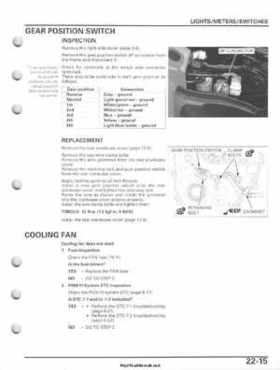 2007-2010 Honda FourTrax Rancher 420 TRX420 TRX Service Manual, Page 499