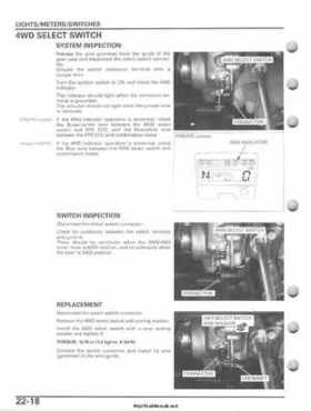 2007-2010 Honda FourTrax Rancher 420 TRX420 TRX Service Manual, Page 502