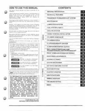 2008-2009 Honda TRX700 X X (TRX 700 XX) Factory Service Manual, Page 3