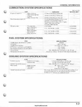 2008-2009 Honda TRX700 X X (TRX 700 XX) Factory Service Manual, Page 11