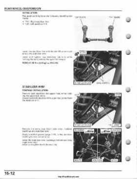 2008-2009 Honda TRX700 X X (TRX 700 XX) Factory Service Manual, Page 378