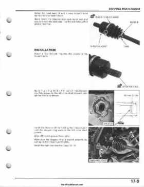 2008-2009 Honda TRX700 X X (TRX 700 XX) Factory Service Manual, Page 439
