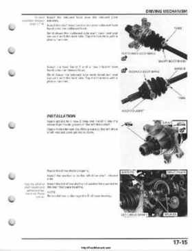 2008-2009 Honda TRX700 X X (TRX 700 XX) Factory Service Manual, Page 445