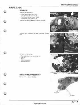 2008-2009 Honda TRX700 X X (TRX 700 XX) Factory Service Manual, Page 447
