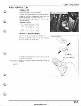 2008-2009 Honda TRX700 X X (TRX 700 XX) Factory Service Manual, Page 497