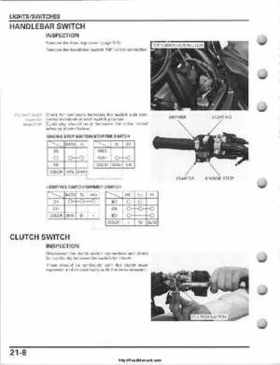 2008-2009 Honda TRX700 X X (TRX 700 XX) Factory Service Manual, Page 498