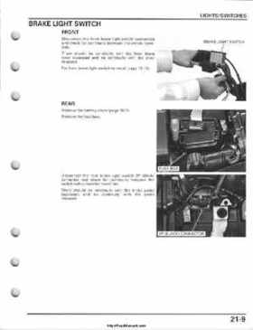 2008-2009 Honda TRX700 X X (TRX 700 XX) Factory Service Manual, Page 499