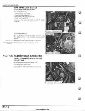 2008-2009 Honda TRX700 X X (TRX 700 XX) Factory Service Manual, Page 500