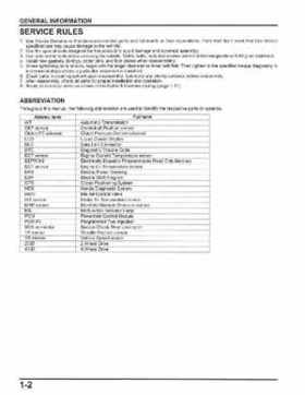 2009-2011 Honda FourTrax Rancher AT TRX420FA/FPA Service Manual, Page 7