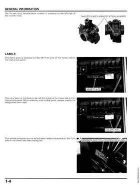 2009-2012 Honda MUV700 Big Red Service Manual, Page 8