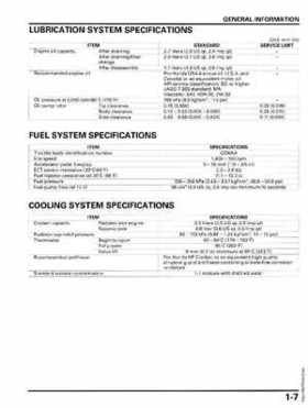 2009-2012 Honda MUV700 Big Red Service Manual, Page 11