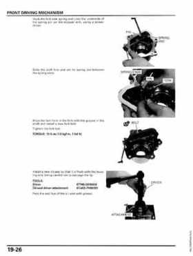 2009-2012 Honda MUV700 Big Red Service Manual, Page 475