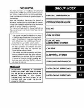 2003-2006 Kawasaki KFX400 service manual, Page 35