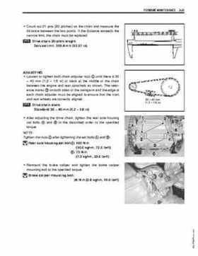 2003-2006 Kawasaki KFX400 service manual, Page 70
