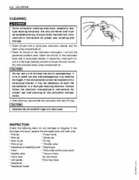2003-2006 Kawasaki KFX400 service manual, Page 152