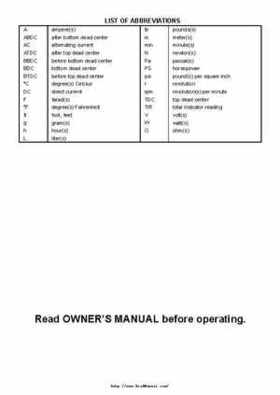 2003 Kawasaki KLF250 Service Manual., Page 4