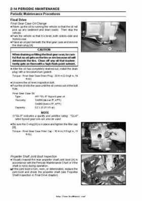2003 Kawasaki KLF250 Service Manual., Page 30