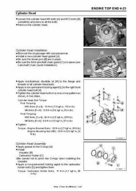 2003 Kawasaki KLF250 Service Manual., Page 80