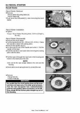 2003 Kawasaki KLF250 Service Manual., Page 113