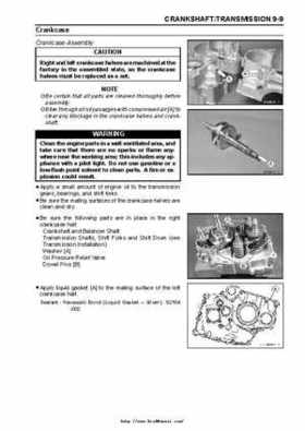 2003 Kawasaki KLF250 Service Manual., Page 140