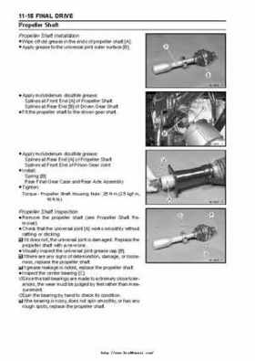 2003 Kawasaki KLF250 Service Manual., Page 185