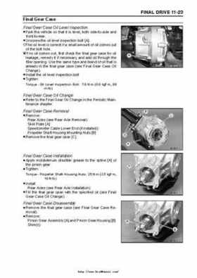 2003 Kawasaki KLF250 Service Manual., Page 190