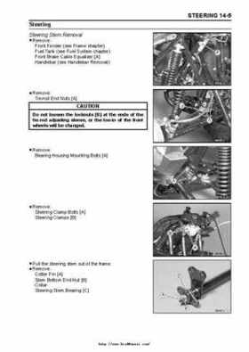 2003 Kawasaki KLF250 Service Manual., Page 225