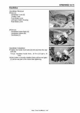 2003 Kawasaki KLF250 Service Manual., Page 231