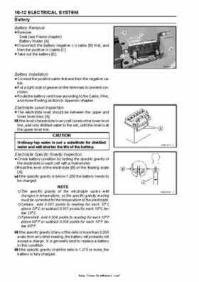 2003 Kawasaki KLF250 Service Manual., Page 254