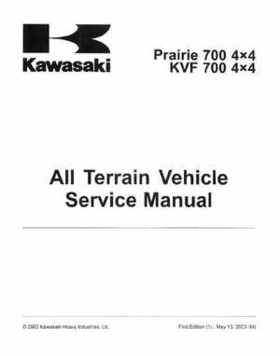 2004-2006 Kawasaki Prairie 700 4x4, KVF 700 4x4 service manual, Page 1