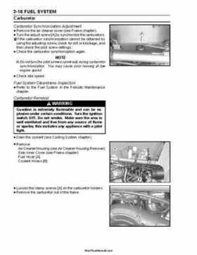 2004-2009 Kawasaki KFX 700 / KFX 700V Force Factory Service Manual, Page 72